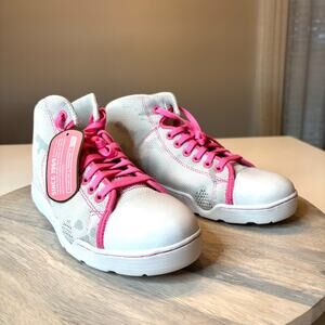 Altama Urban Assault Pink Ribbon High Top Sneakers Women's 6.5 Gray Pink NWOB